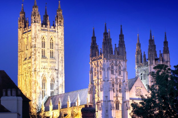 Canterbury Cathedral at night